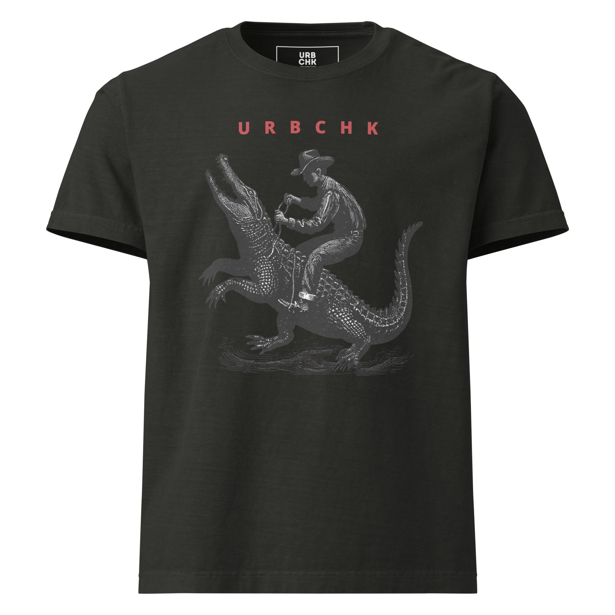 Men Oversized Graphic T-Shirt with a white brackground