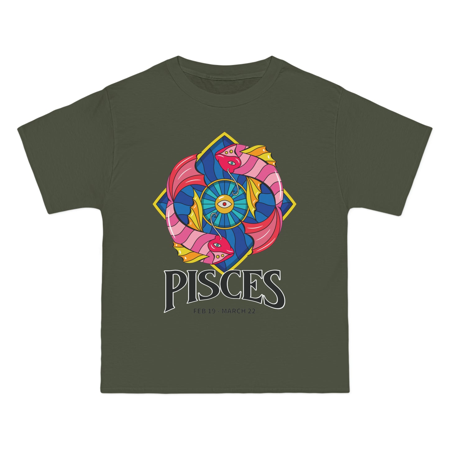 PISCES OVERSIZED COTTON CREW NECK WOMEN TSHIRT