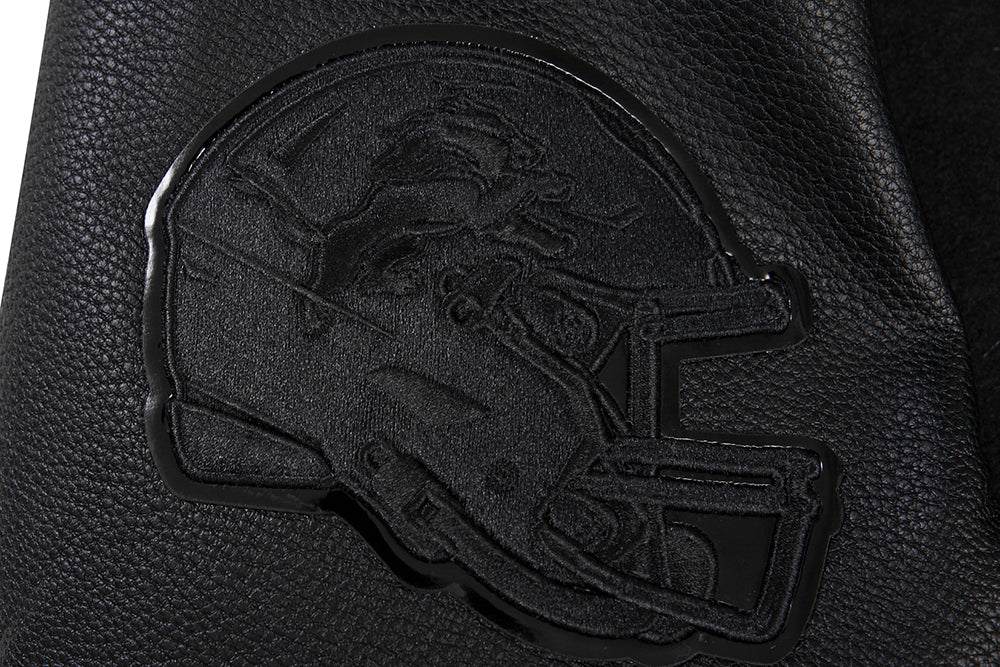 NFL DETROIT LIONS TRIPLE BLACK MEN'S MEN'S WOOL VARSITY JACKET