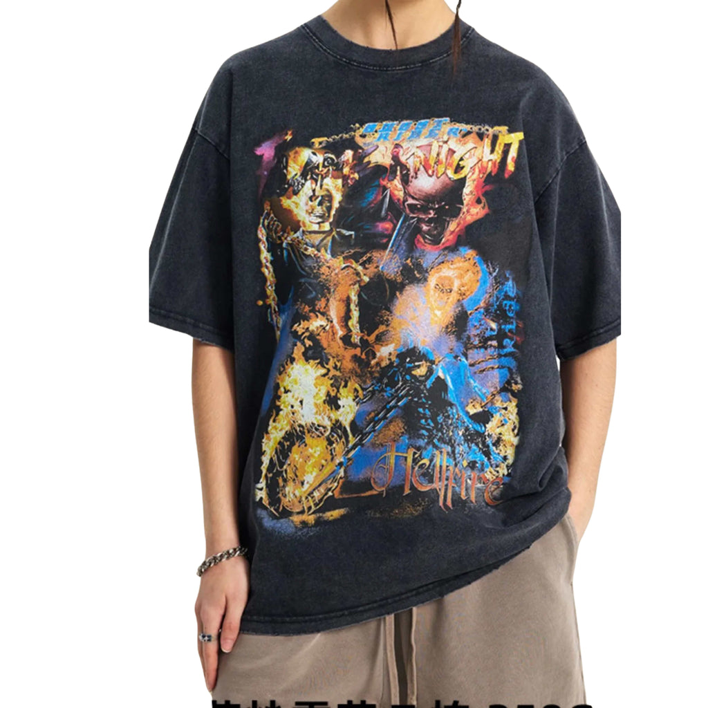 STYLISH GRAPHIC PRINT CREW NECK T-SHIRT UNISEX