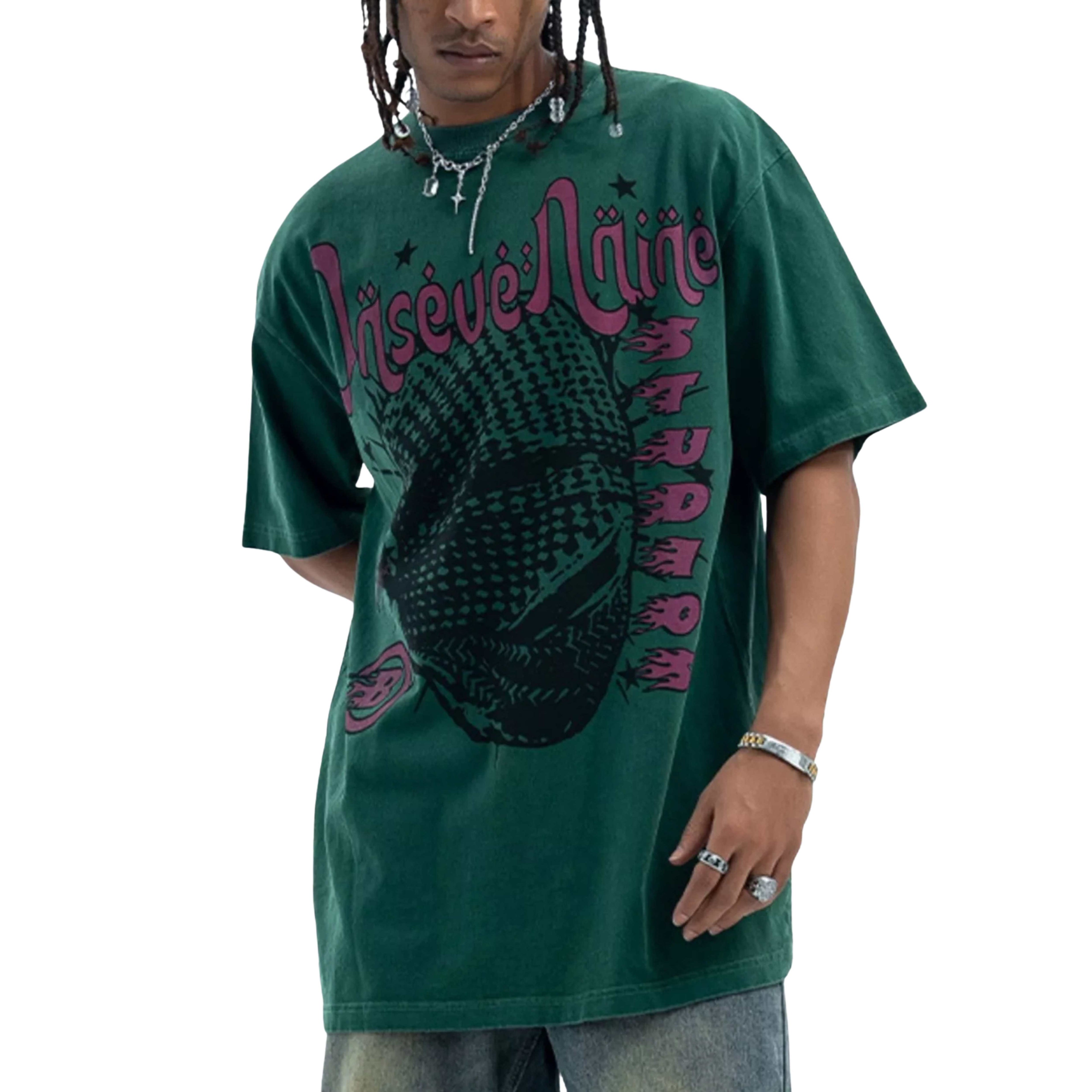 MEN'S STREET STYLE GRAPHIC ROUND NECK TEE