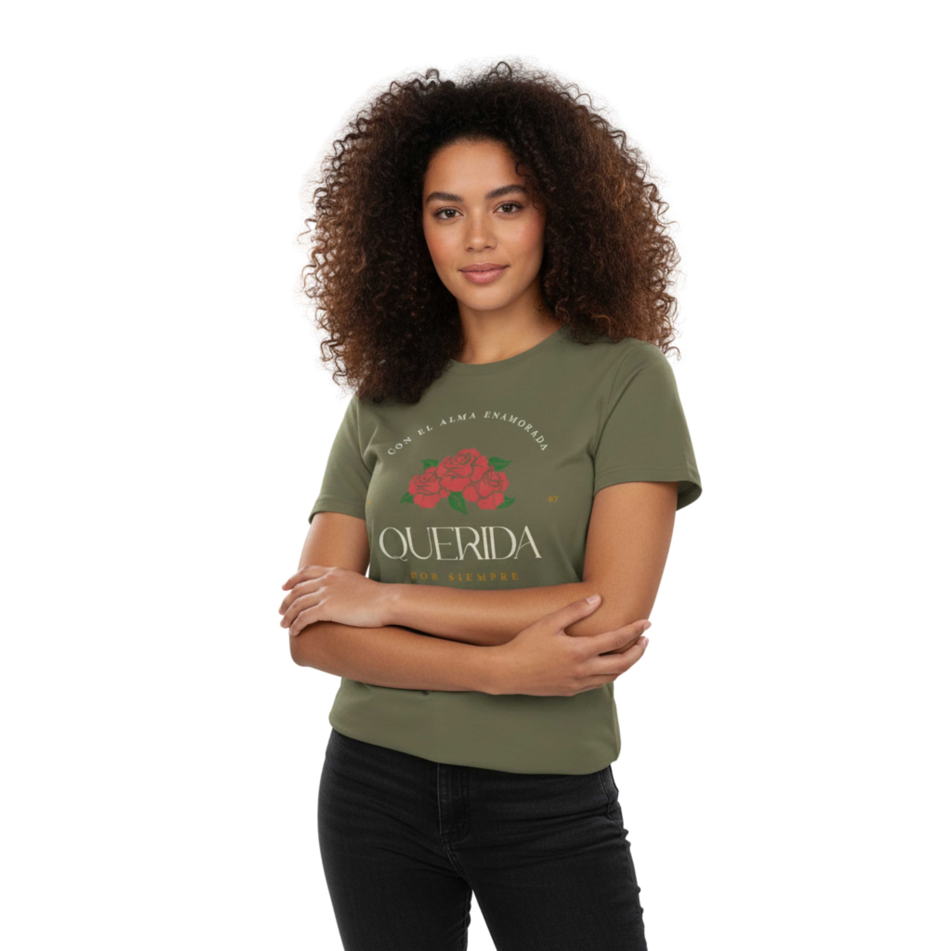 EthoModa Women's Organic Ribbed Neck T-Shirt