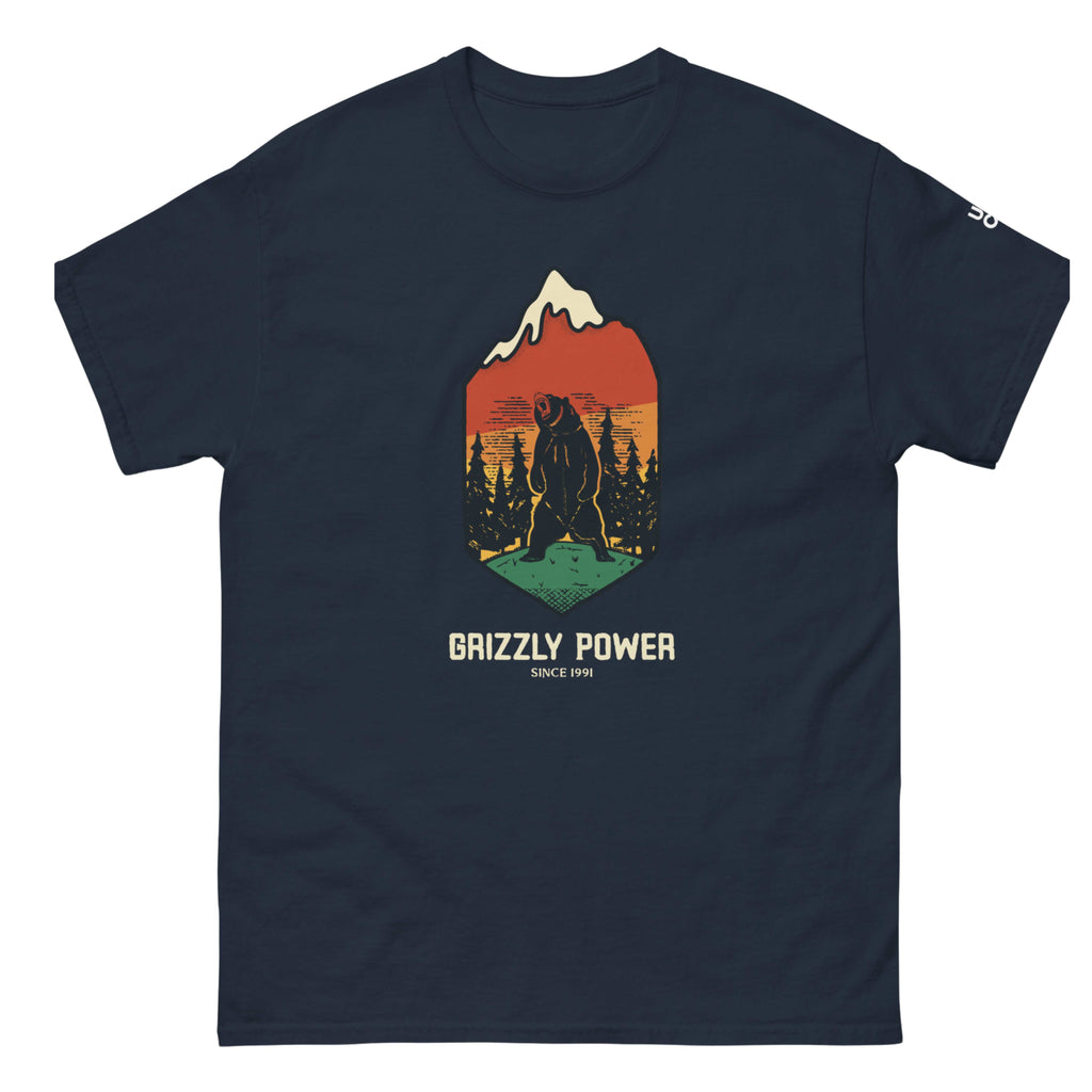 URBCHK CREW NECK T-SHIRT GRIZZLY POWER