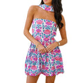 Printed Tube Mini Dress