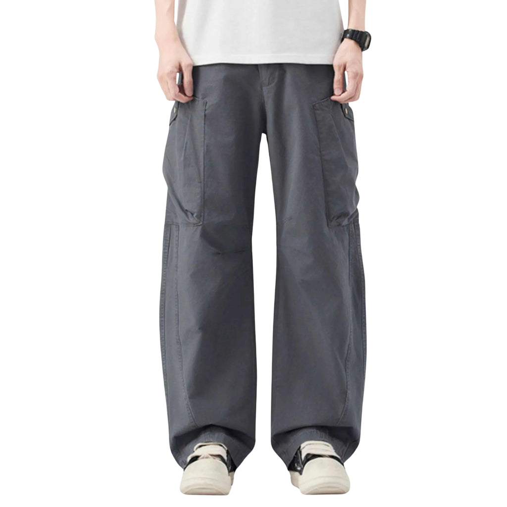 MEN’S LOOSE FIT CARGO PANTS – COMFORTABLE, DURABLE, MULTI-POCKET UTILITY TROUSERS