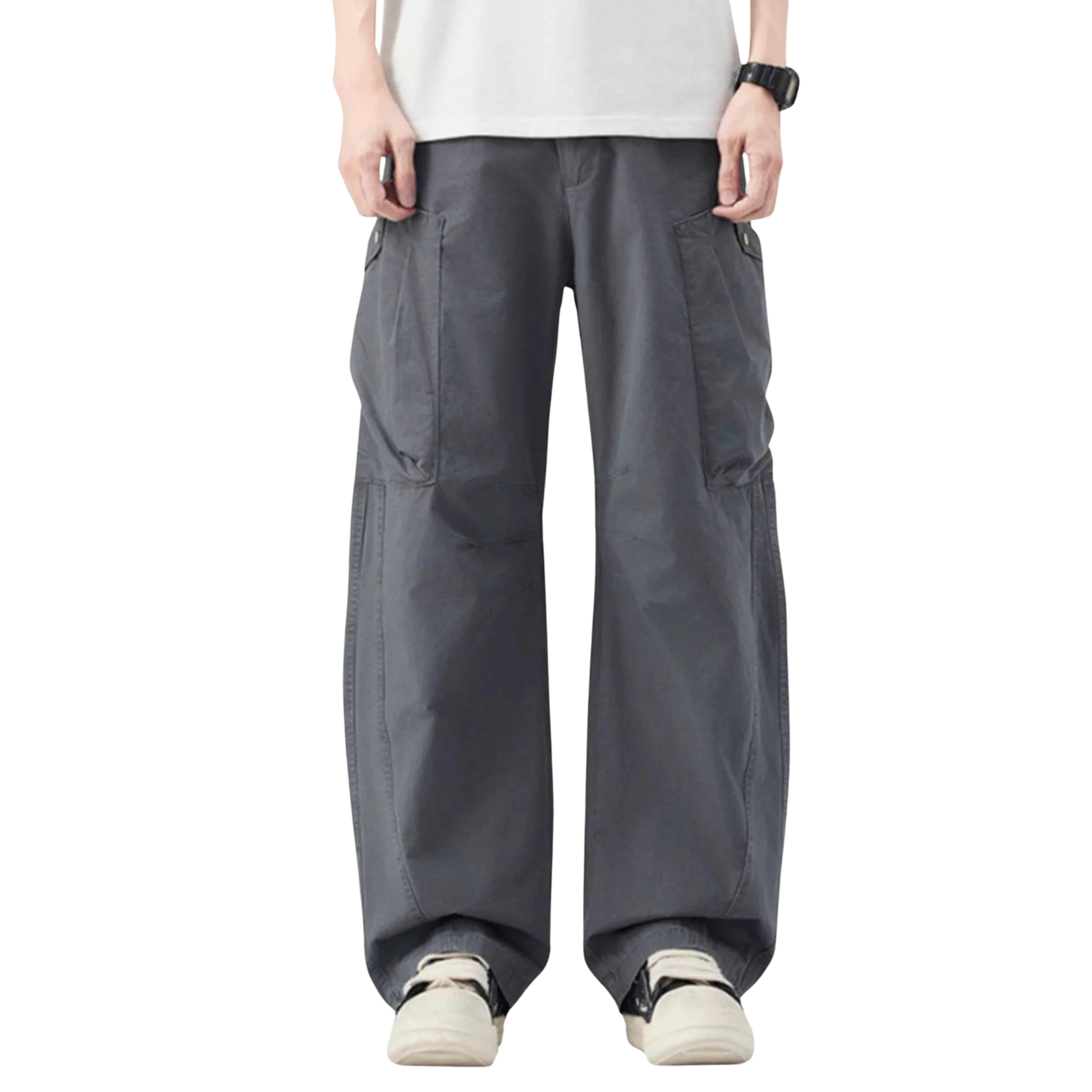 MEN’S LOOSE FIT CARGO PANTS – COMFORTABLE, DURABLE, MULTI-POCKET UTILITY TROUSERS