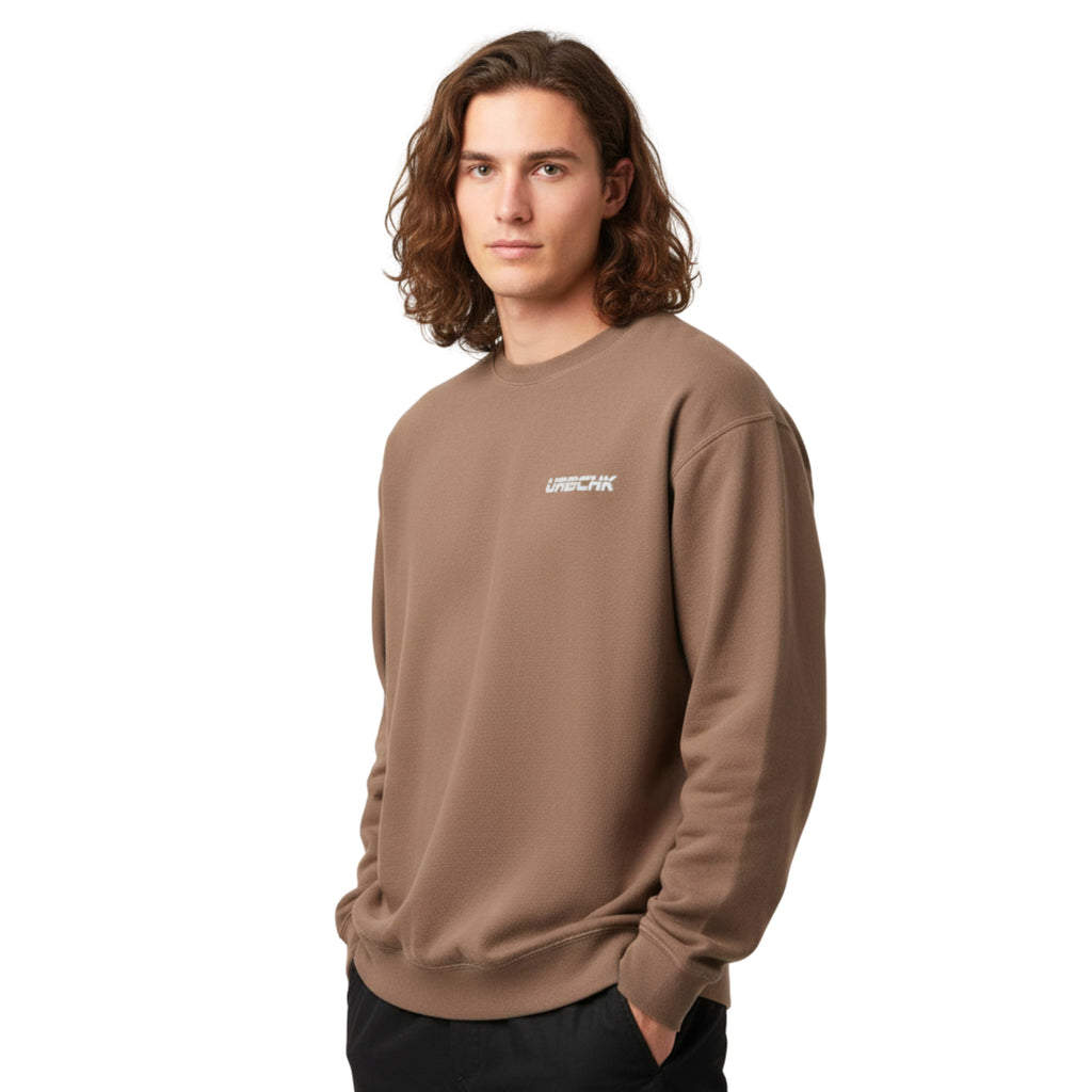 URBCHK Garment-Dyed Fleece Crewneck Sweatshirt