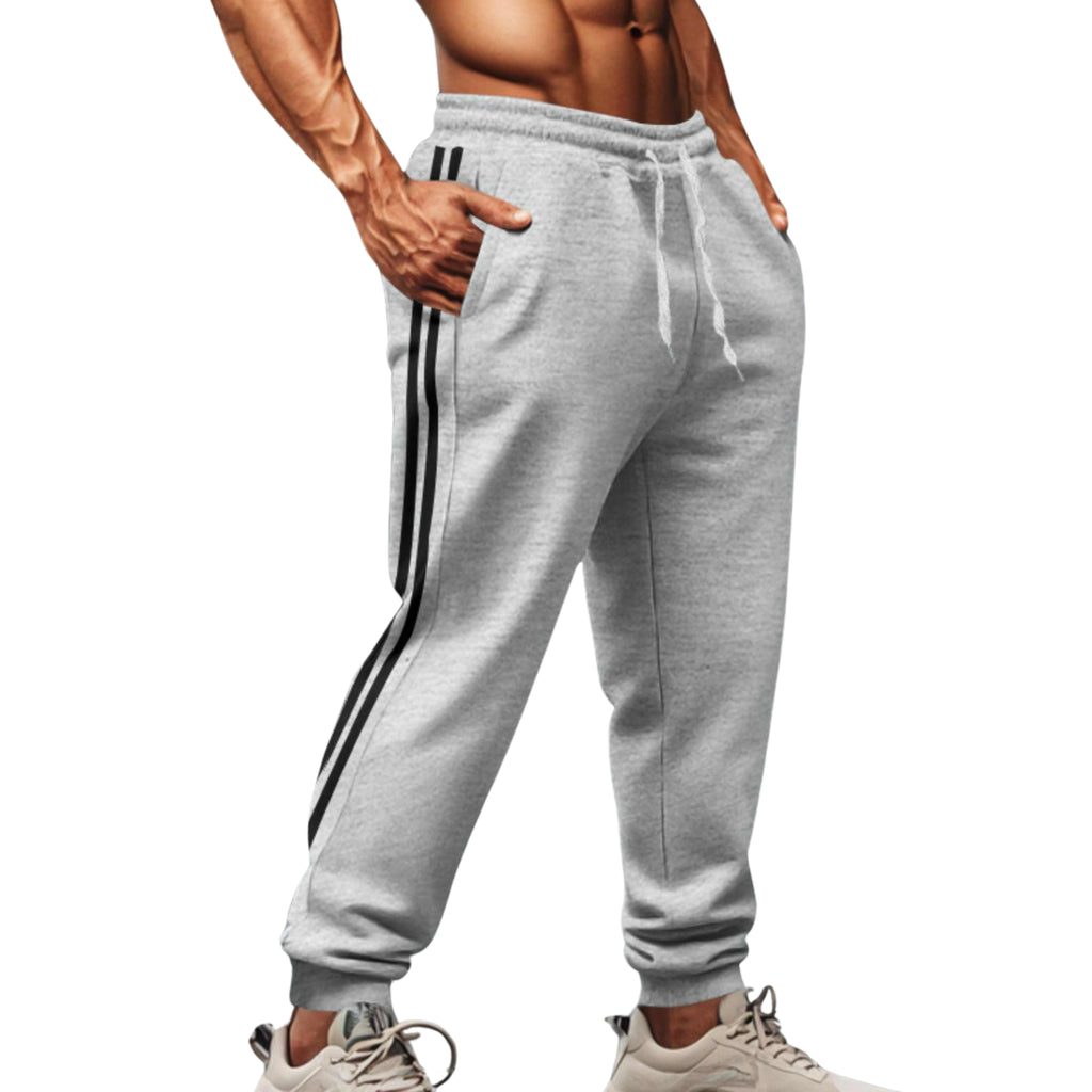 MEN'S DRAWSTRING GYM PANTS WITH POCKETS