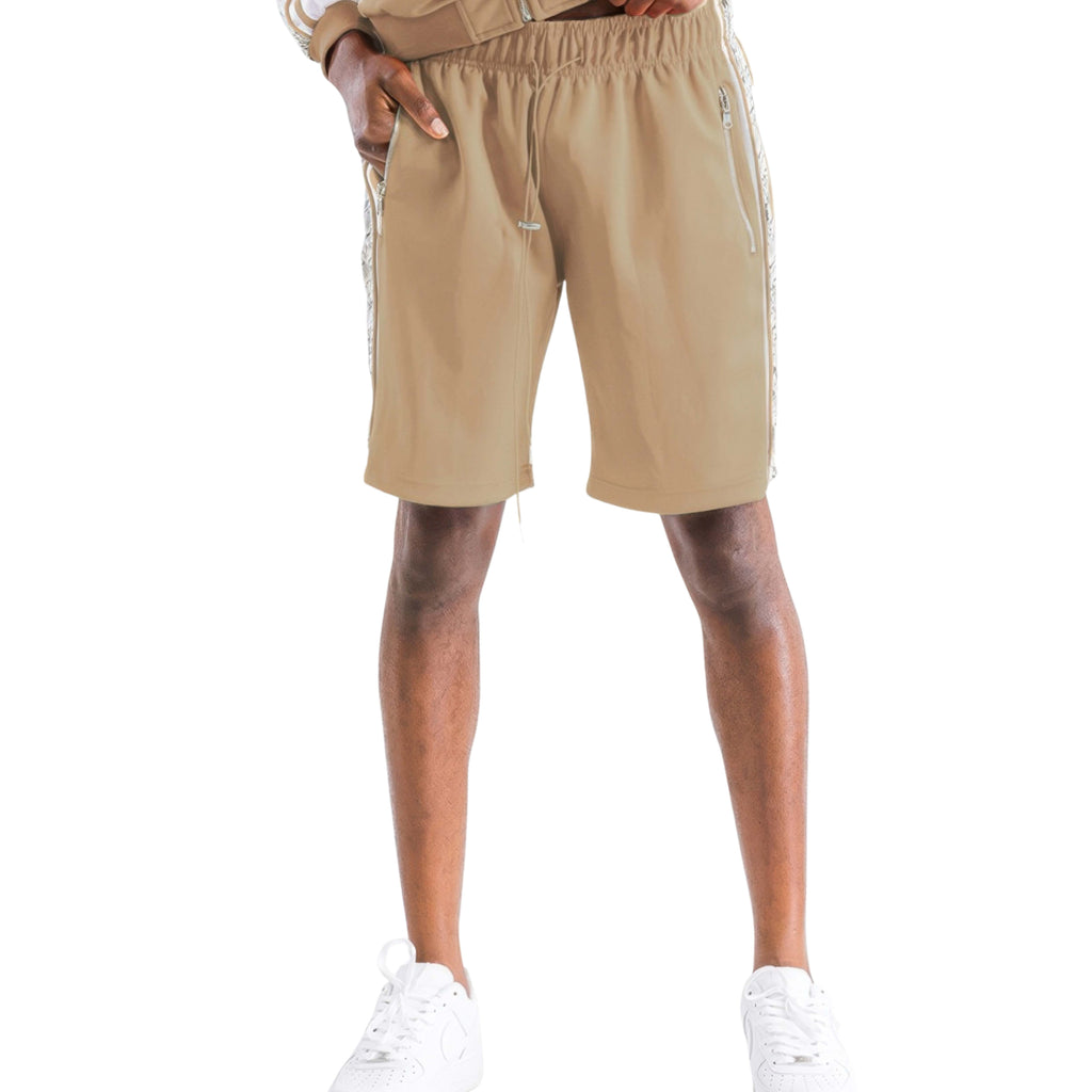 MEN SNAKE PRINT ACTIVE SHORTS