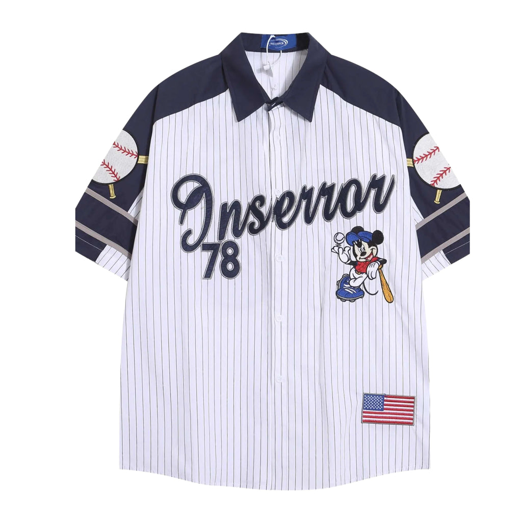 CLASSIC HITS DIFFERENT: MEN’S RETRO BASEBALL STYLE BUTTON-UP