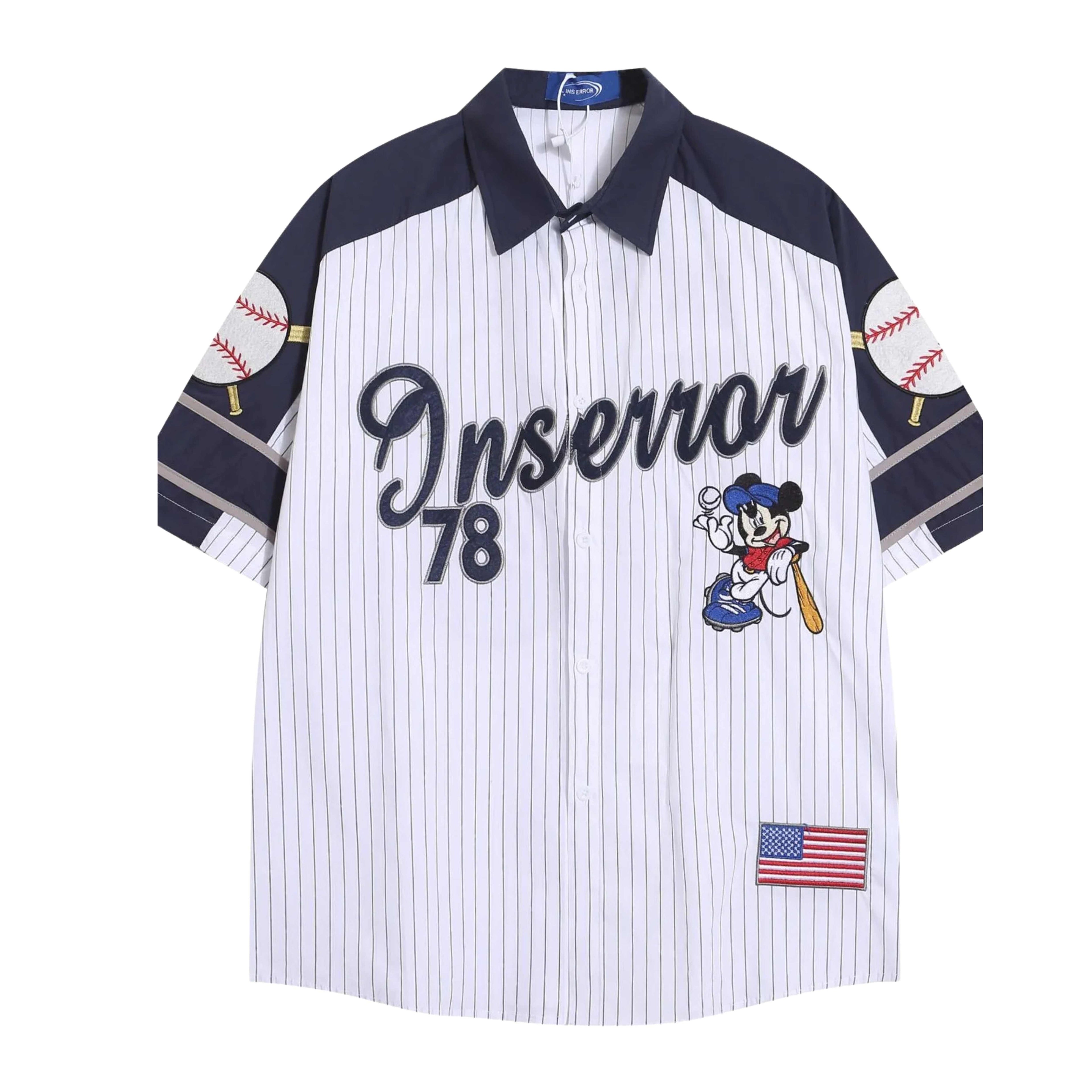 CLASSIC HITS DIFFERENT: MEN’S RETRO BASEBALL STYLE BUTTON-UP