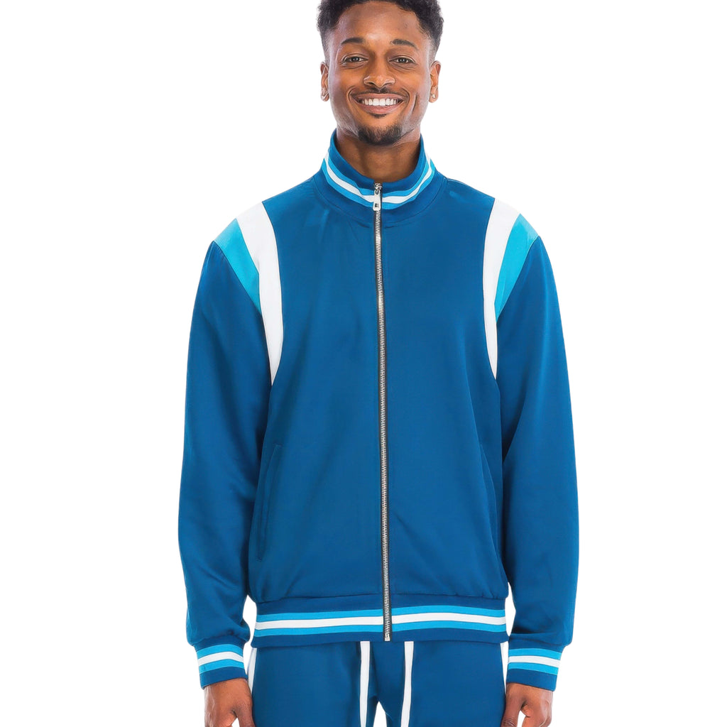 CHEVRON STRIPE TRACK JACKET