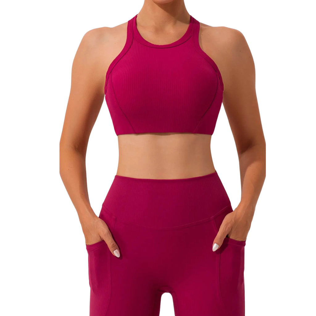 WOMEN'S ROUND NECK RACERBACK ACTIVE TANK