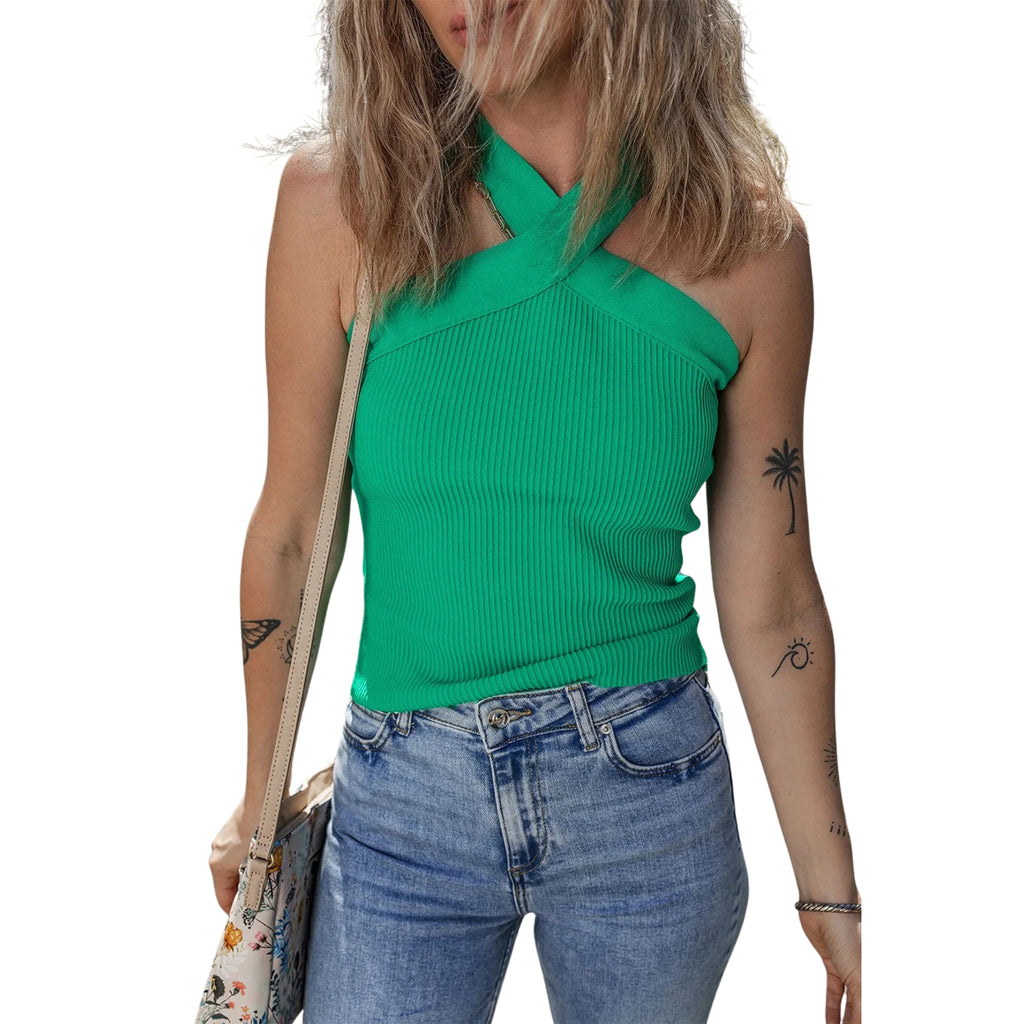 Women Sweater Tank Top