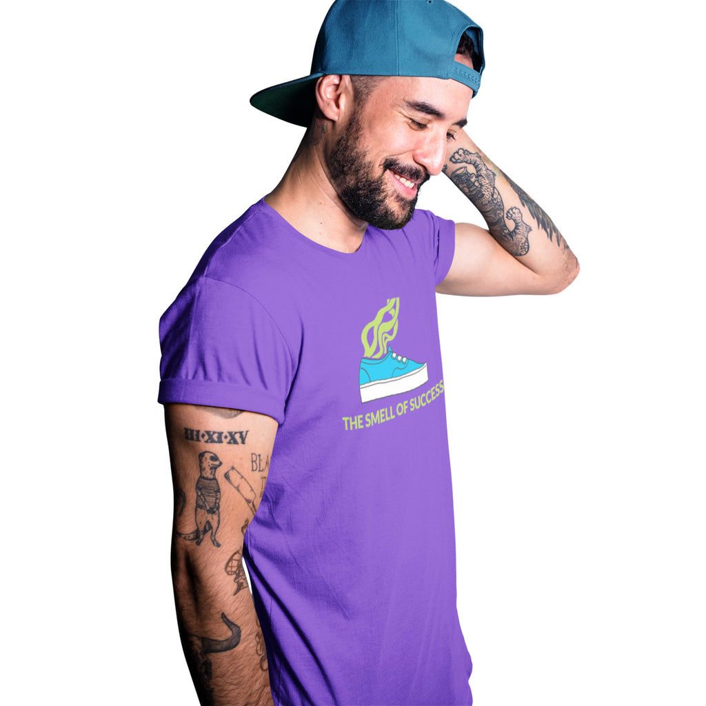 FUNNY CREW NECK T-SHIRT MOISTURE MANAGEMENT FABRIC