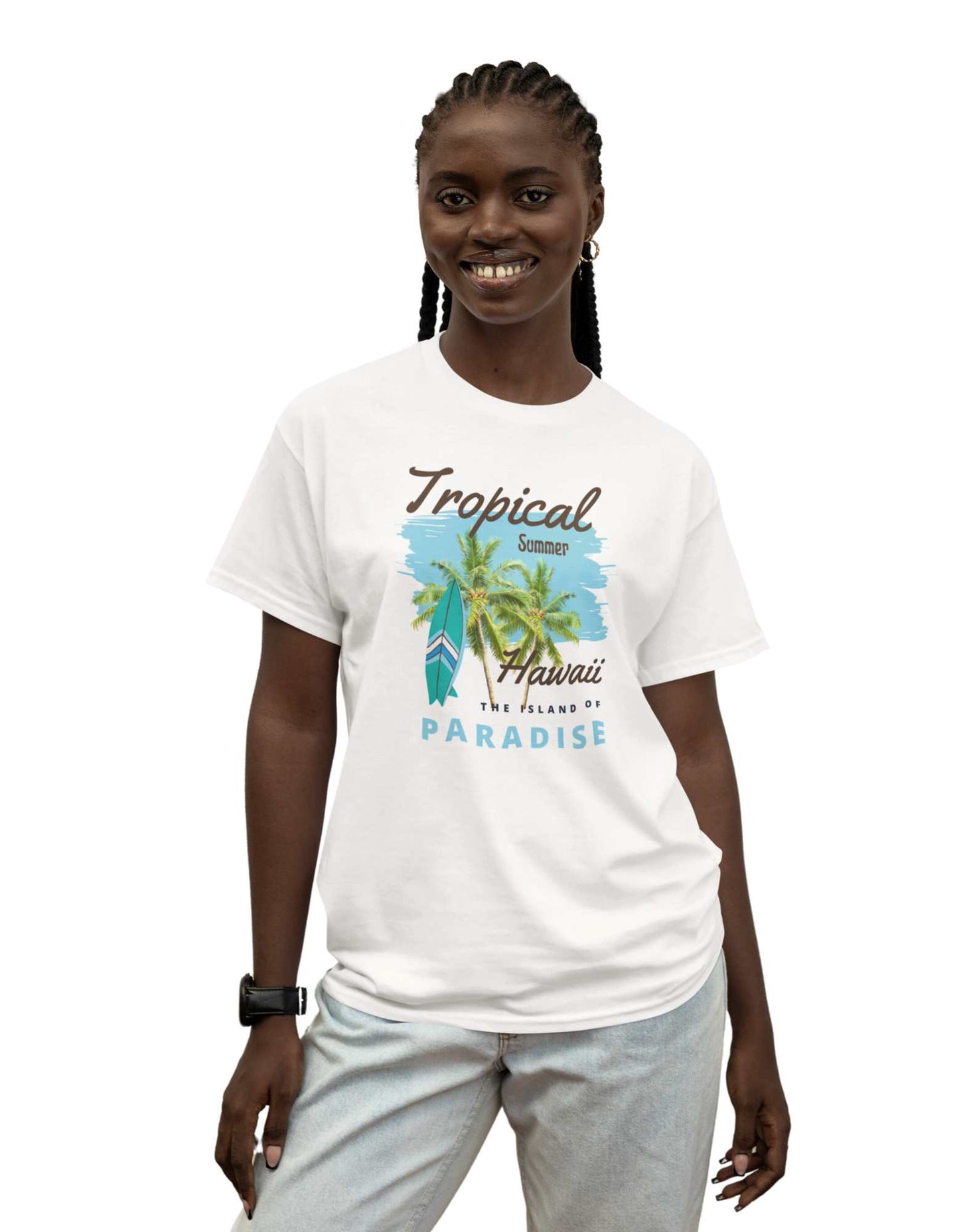 URBANITYCHEK COOL SUMMER HAWAII TSHIRTS FOR WOMEN