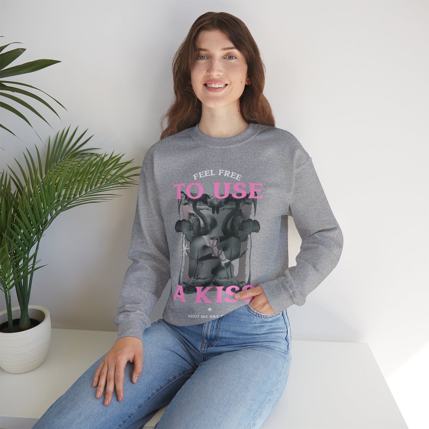 CREWNECK SWEATSHIRT FOR WOMEN GRAPHIC DESIGN PREMIUM QUALITY SWEATSHIRT