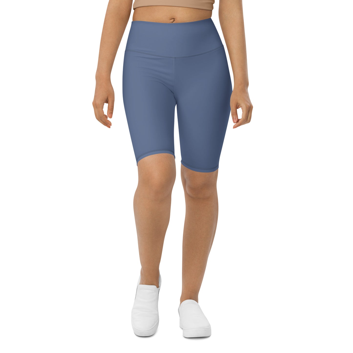 HIGH-WAISTED BIKER SHORT WITH POCKET