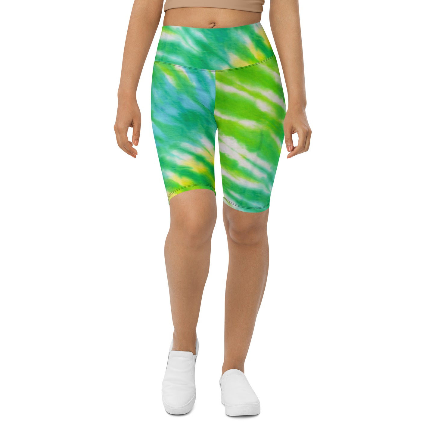 UrbanityChek® SUMMER VIBES HIGH-WAISTED SHORTS FOREST