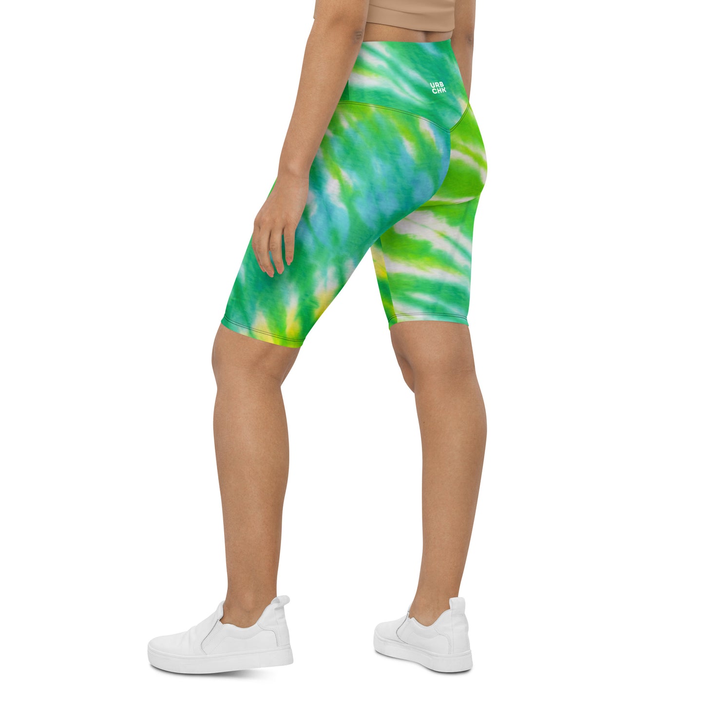 UrbanityChek® SUMMER VIBES HIGH-WAISTED SHORTS FOREST