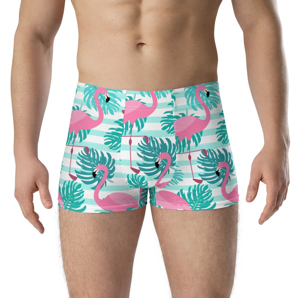BOXER BRIEFS FLAMINGOS BEACH