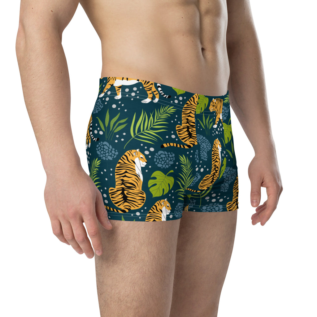 all over print boxer brief white