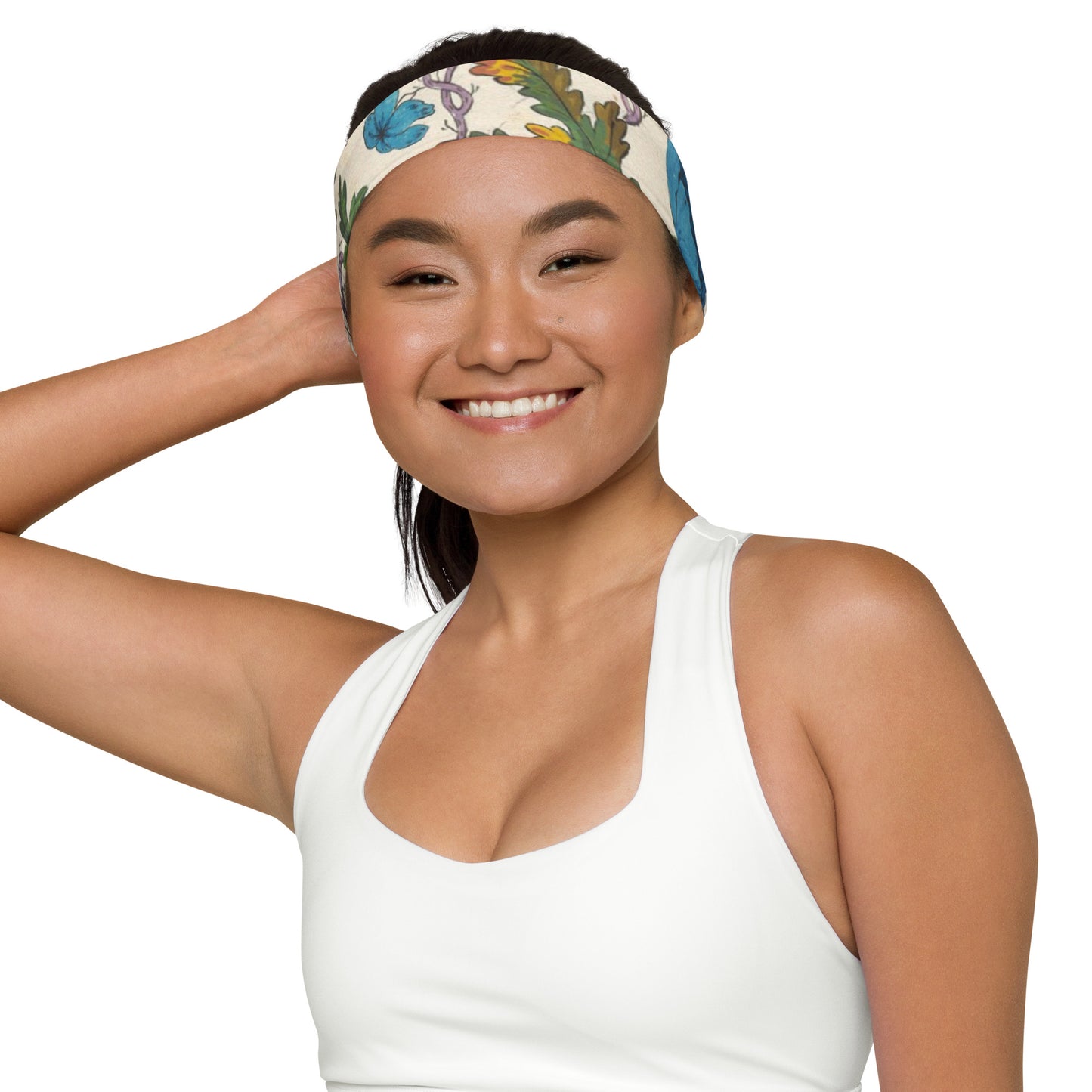 FLORAL ATHLETIC HEADBAND