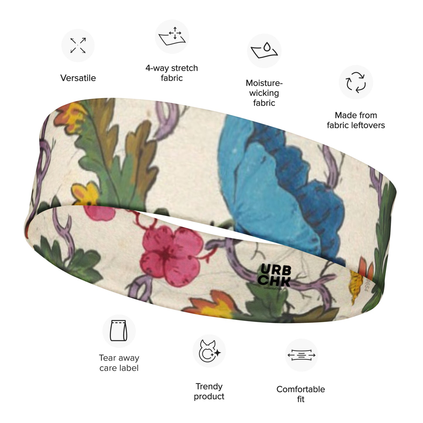 FLORAL ATHLETIC HEADBAND