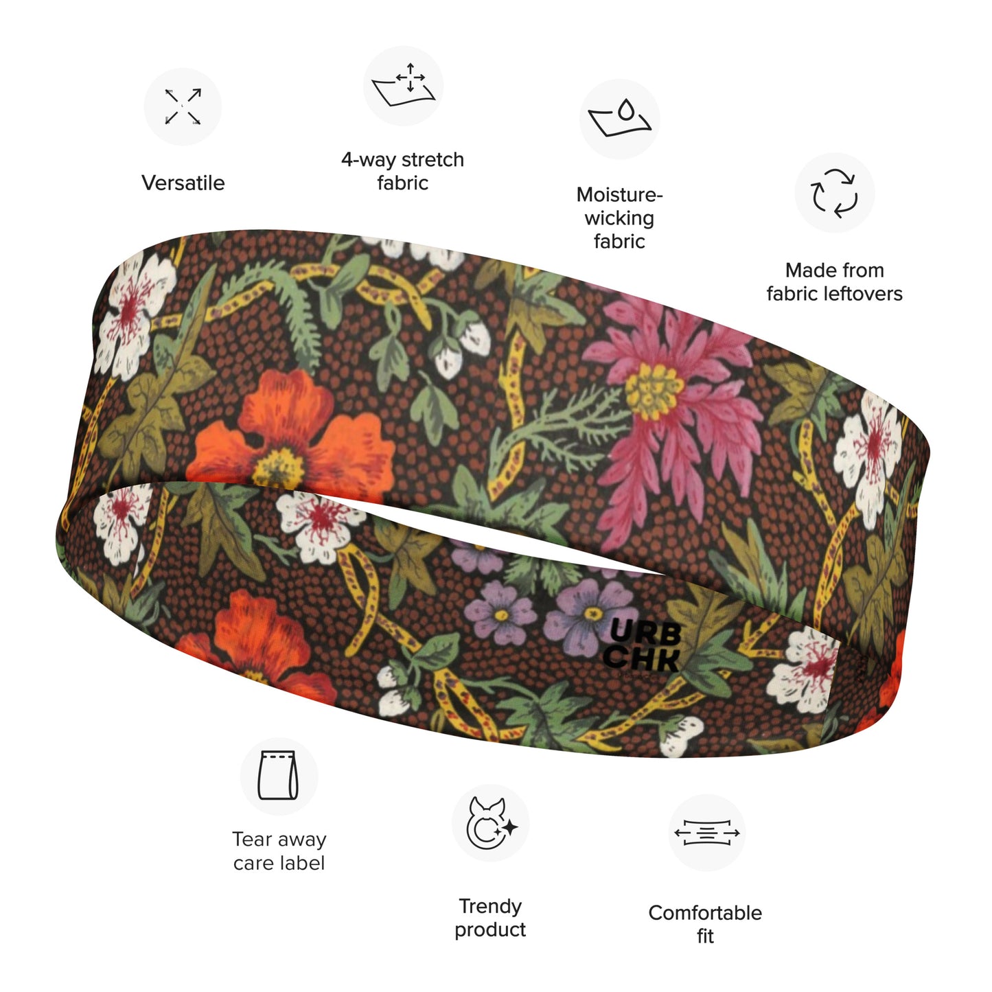 BOTANICAL INSPIRED ATHLETIC HEADBAND