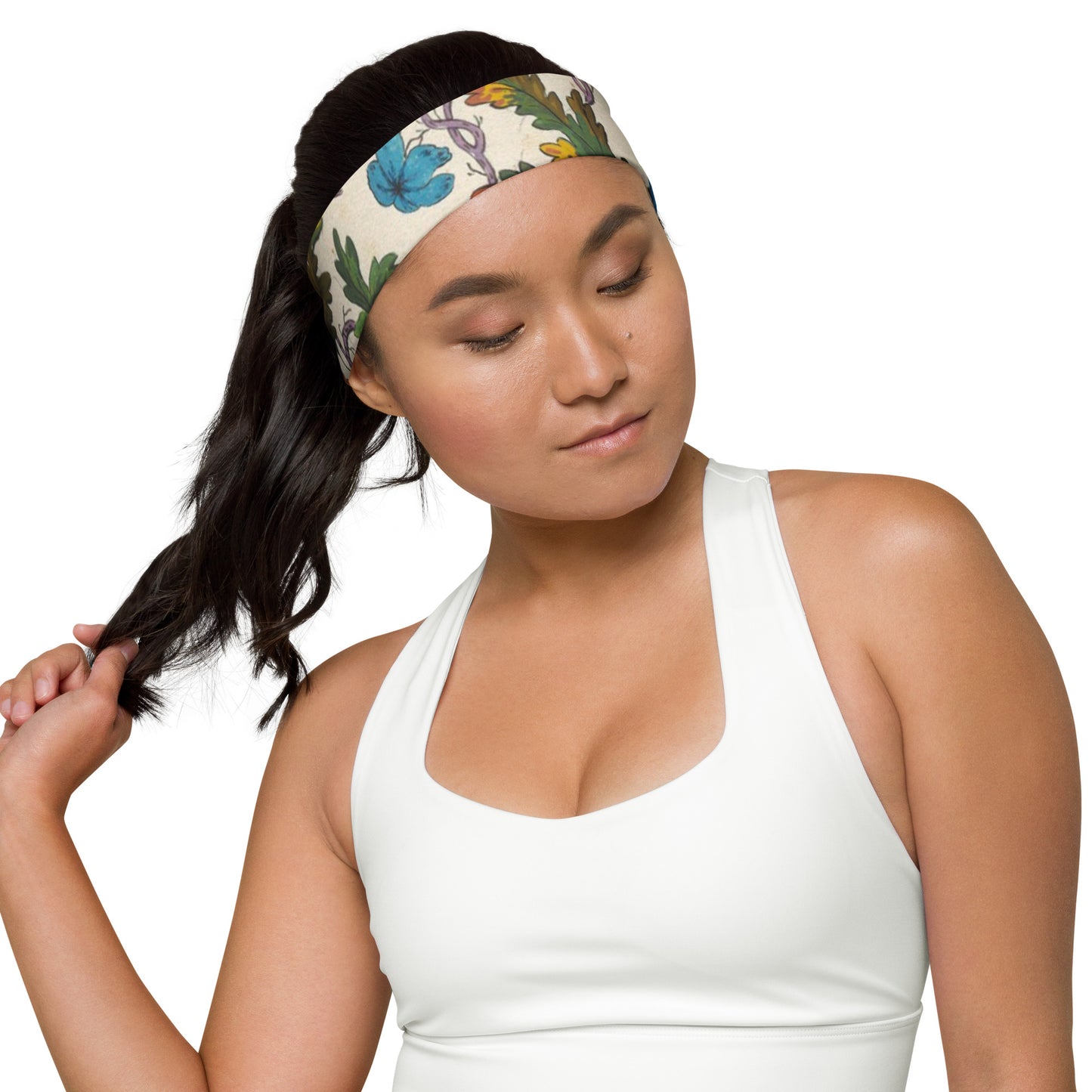 FLORAL ATHLETIC HEADBAND