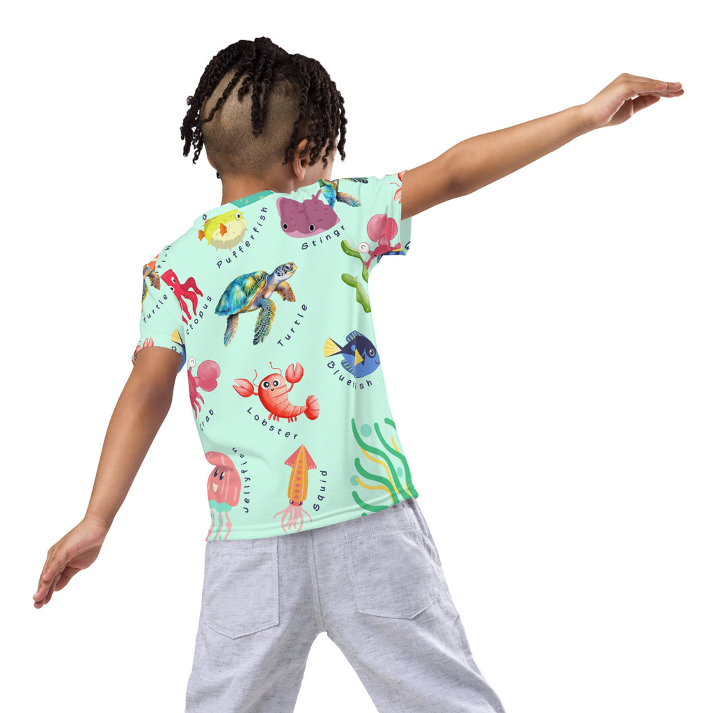 PREMIUM KIDS SEA LIFE PRINTED TSHIRT BOY'S & GIRLS TSHIRT