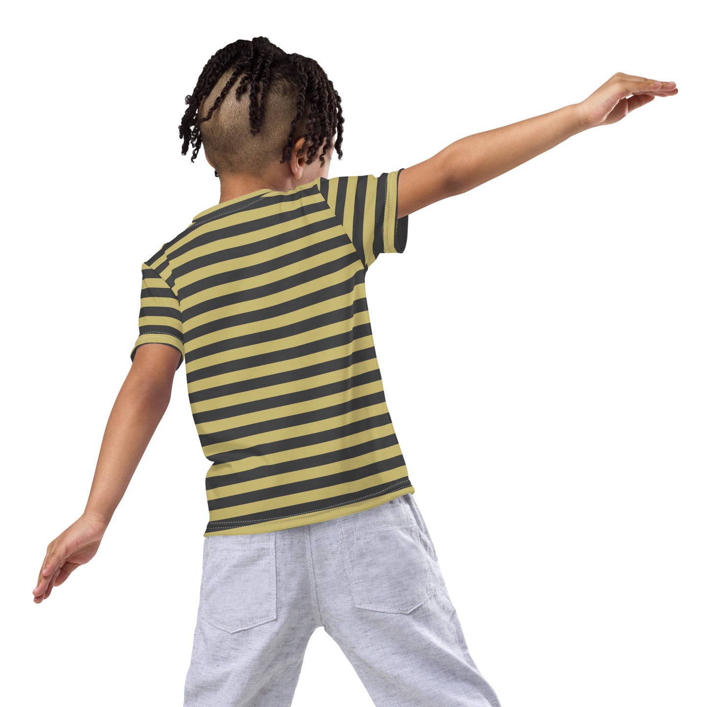 KIDS STRIPS COMFY CREW NECK TSHIRT FOR BOY'S AND GIRLS