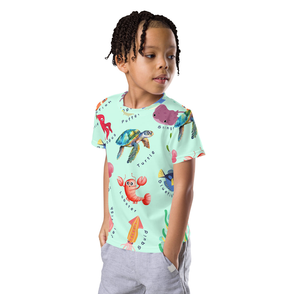 PREMIUM KIDS SEA LIFE PRINTED TSHIRT BOY'S & GIRLS TSHIRT
