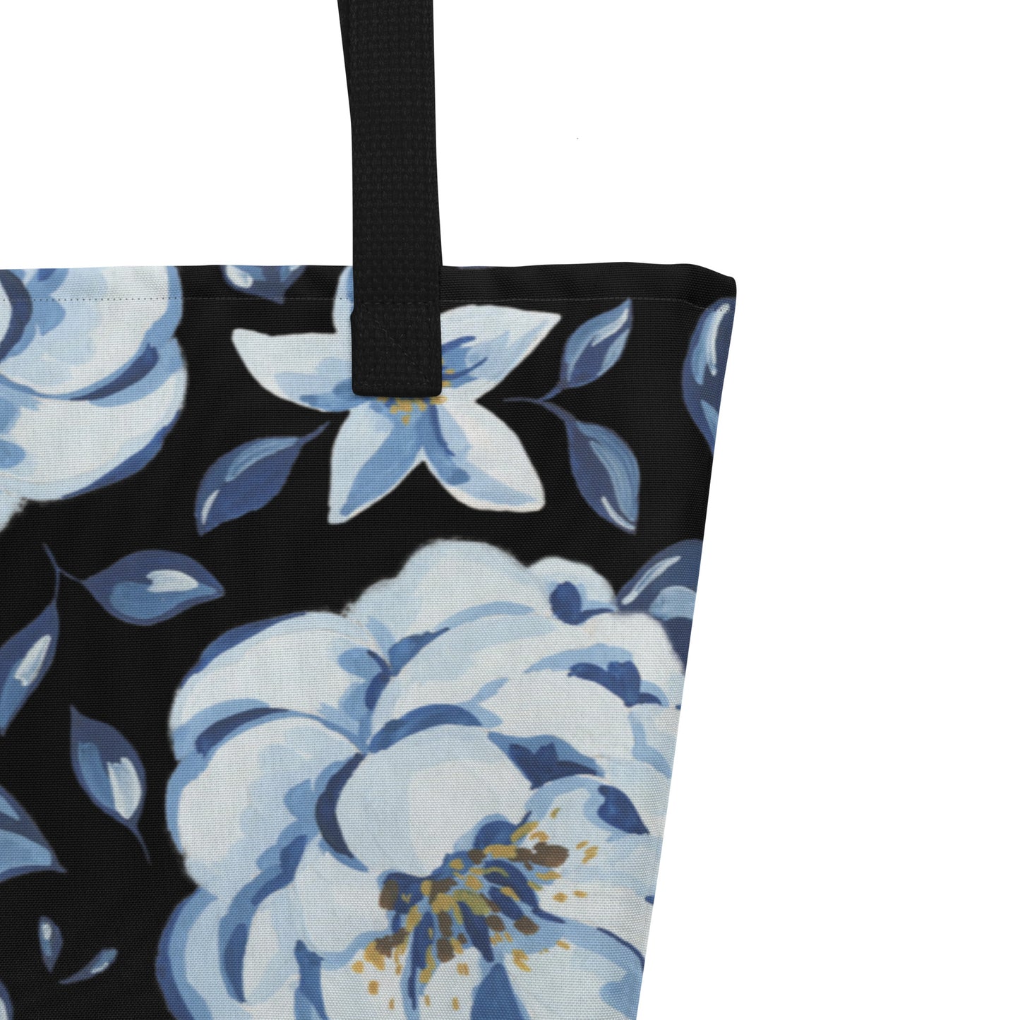 SPRING BLUE FLOWERS TOTE BAG