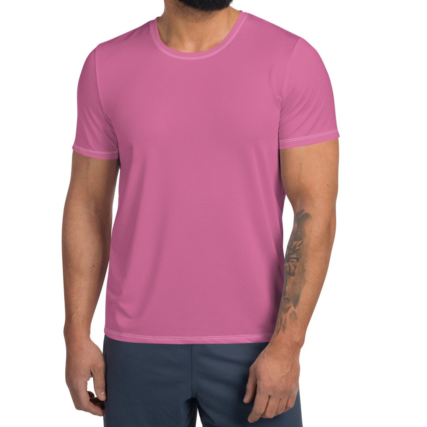 MEN'S GYM T-SHIRT MOISTURE - WICKING MESH FABRIC TEE