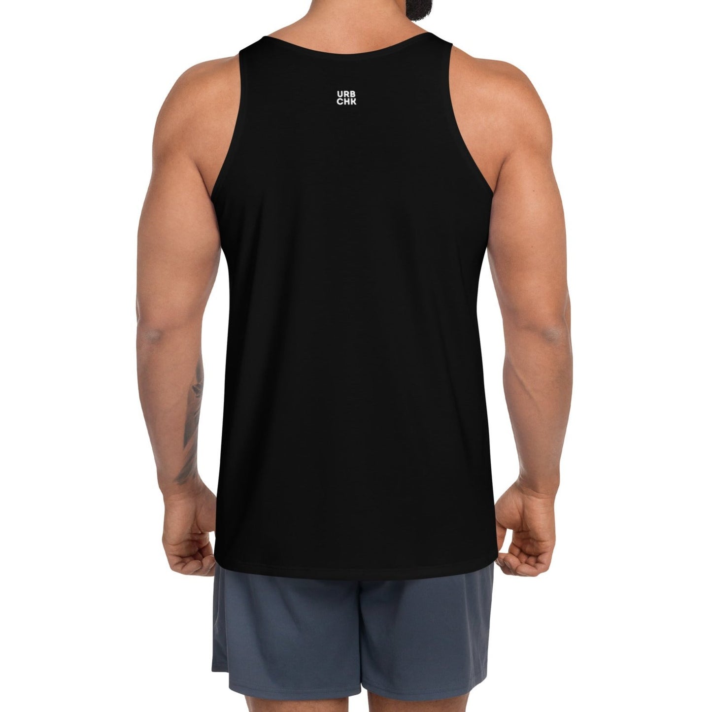 MENS BLACK PLAIN TANK TOP