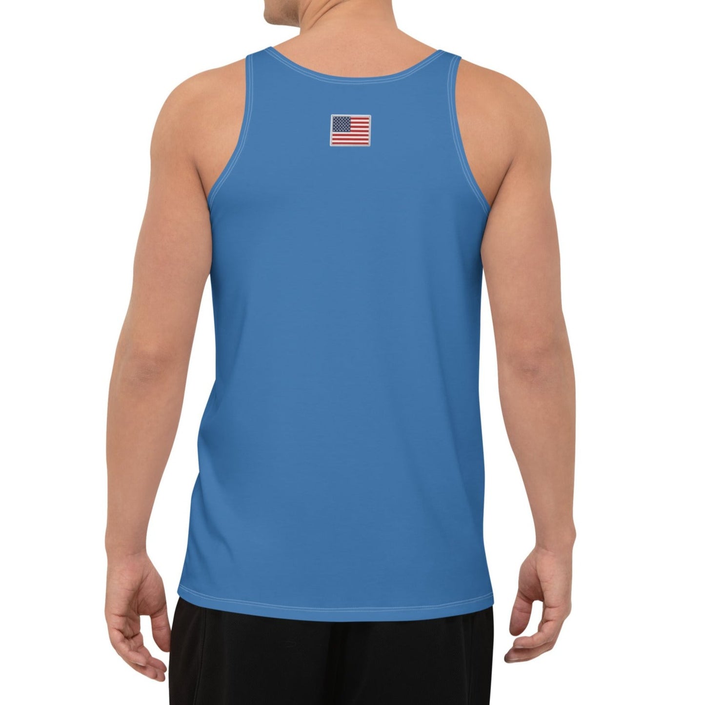 USA TANK TOP MEN'S PATRIOTIC AMERICAN TANK 4TH JULY SLEEVELESS SHIRT