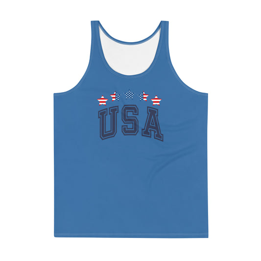 USA TANK TOP MEN'S PATRIOTIC AMERICAN TANK 4TH JULY SLEEVELESS SHIRT