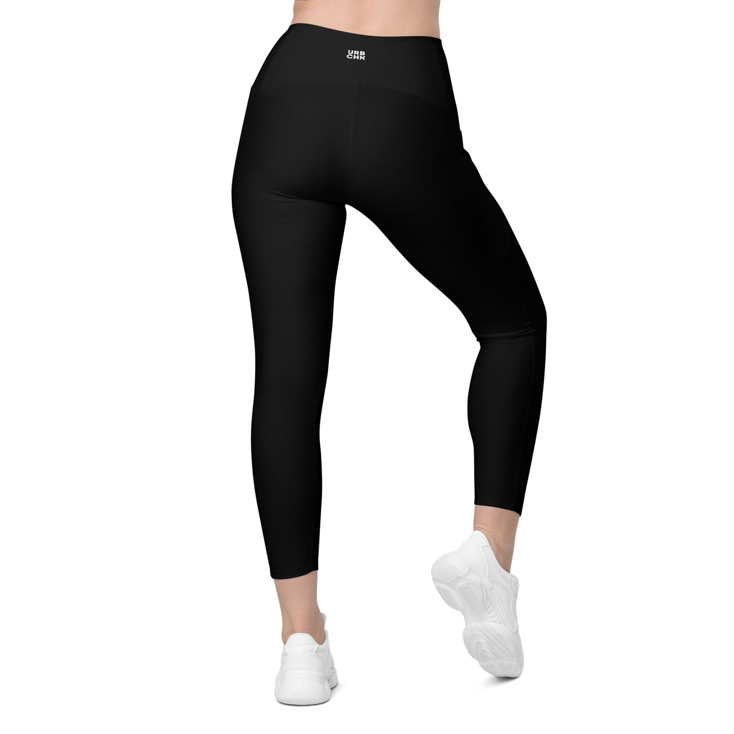 WOMEN'S CROSSOVER HIGH-WAISTED LEGGINGS WITH POCKETS