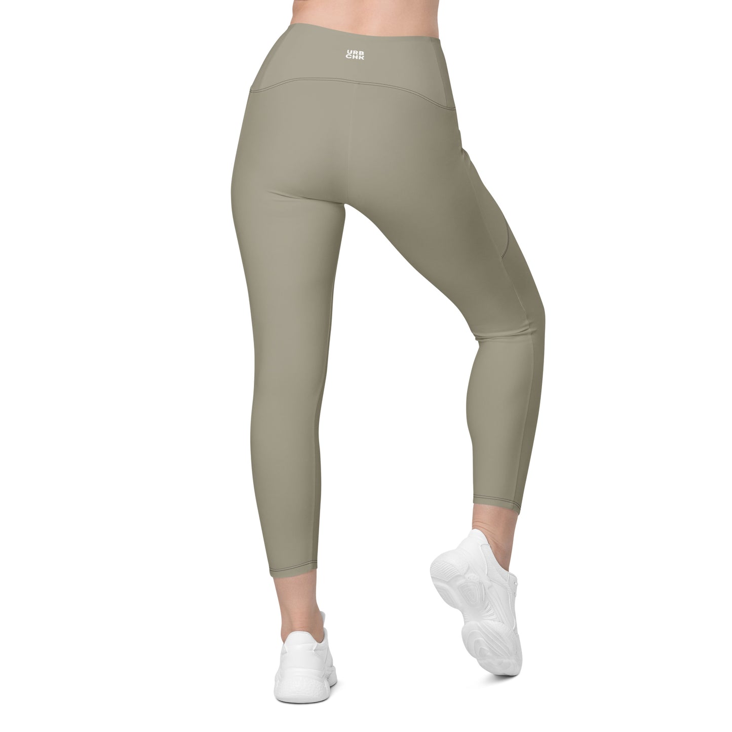 WOMEN'S CROSSOVER HIGT-WAISTED LEGGINGS WITH POCKET