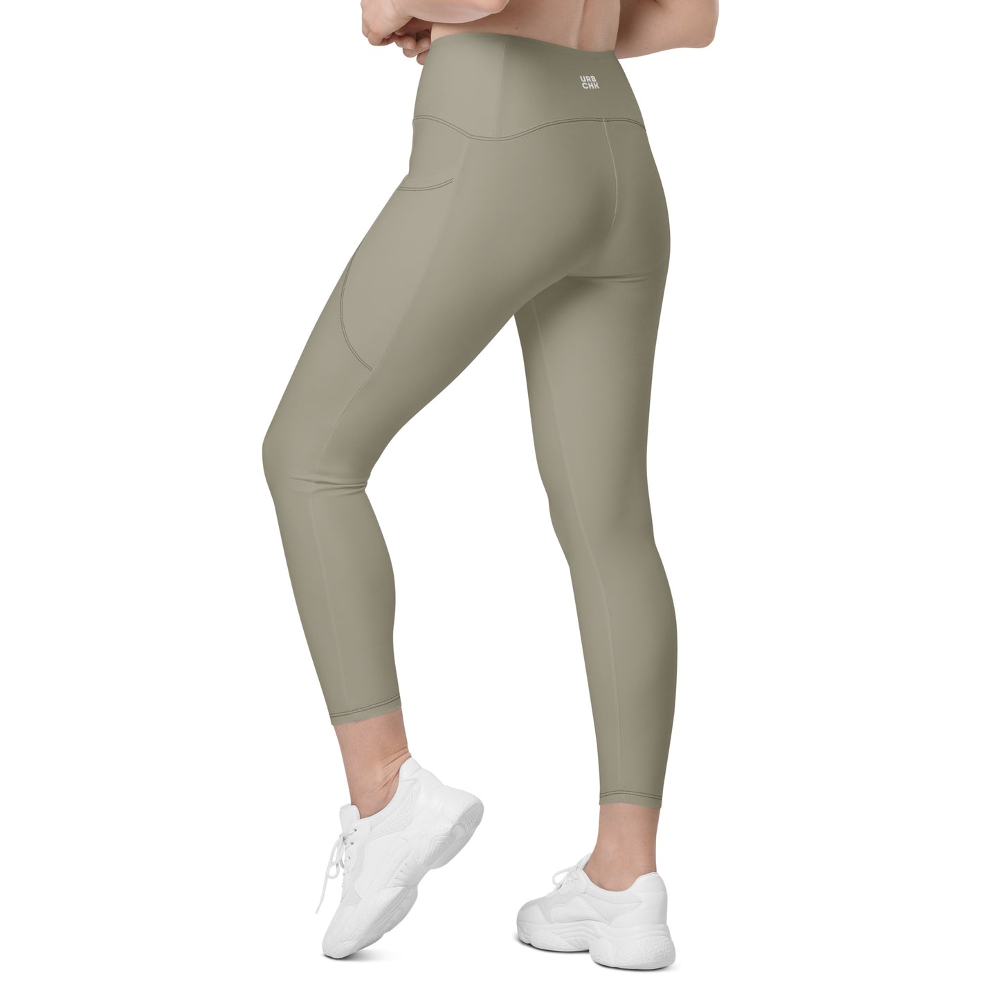 WOMEN'S CROSSOVER HIGT-WAISTED LEGGINGS WITH POCKET