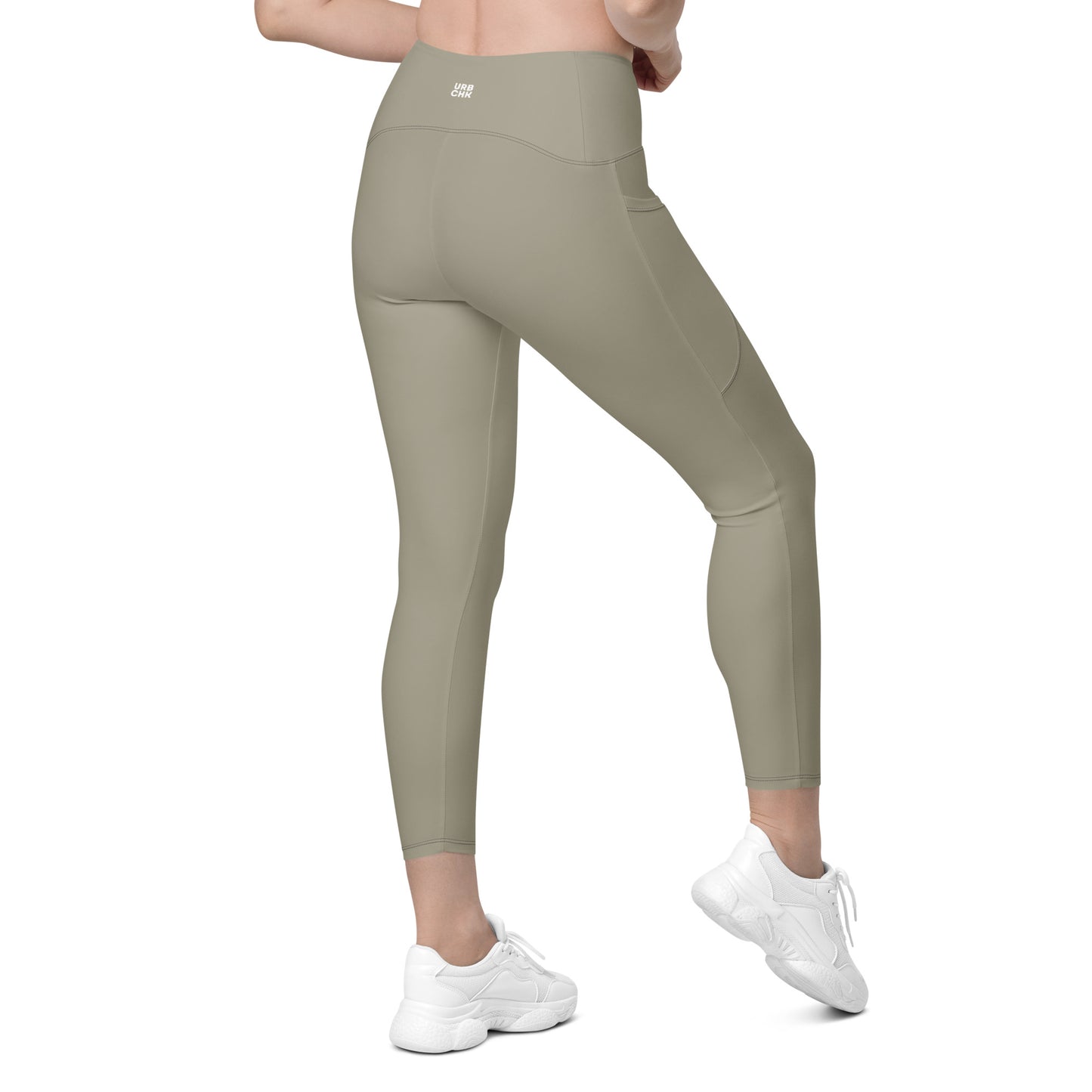 WOMEN'S CROSSOVER HIGT-WAISTED LEGGINGS WITH POCKET