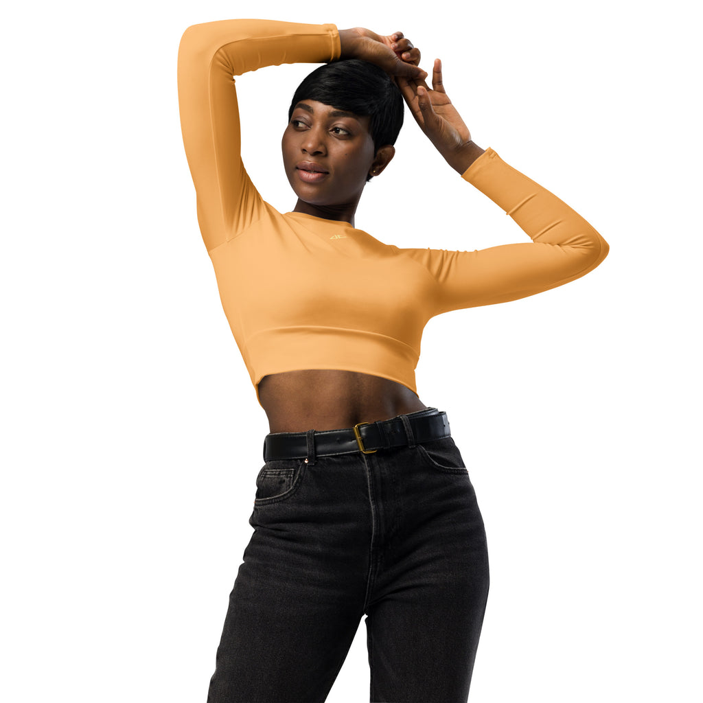 RECYCLE ECO LONG SLEEVE ACTIVE CROP TOP