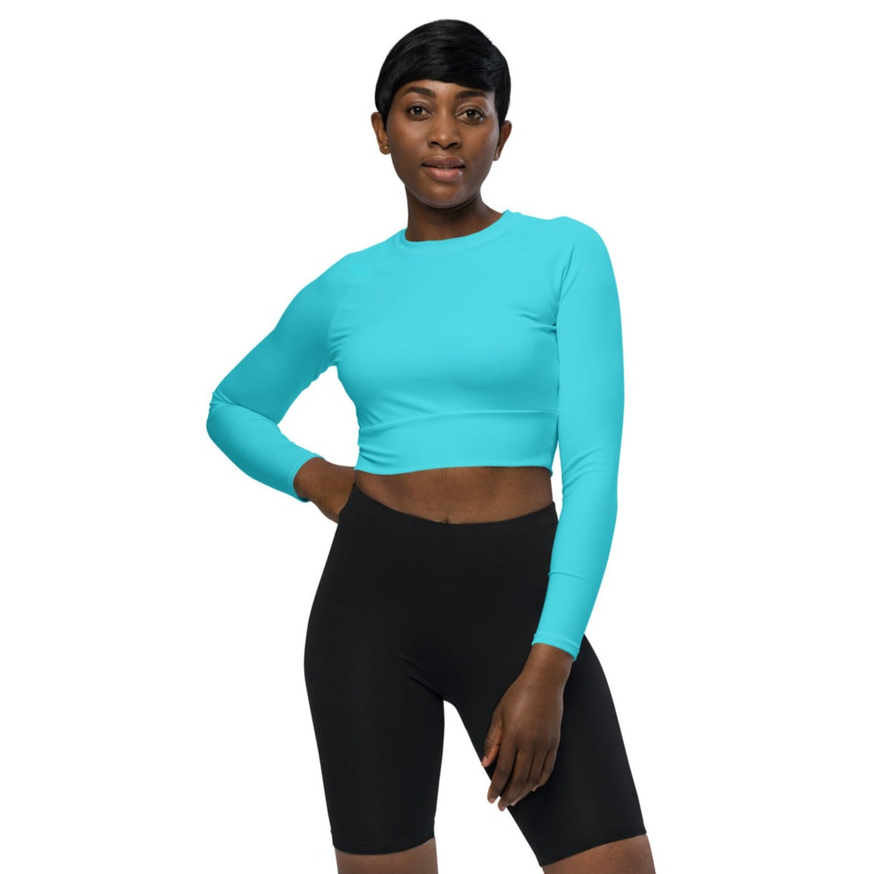 UrbanityChek® LONG SLEEVE ATHLETIC CROP TOP