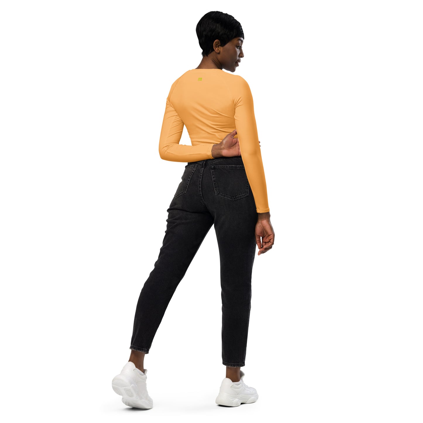 RECYCLE ECO LONG SLEEVE ACTIVE CROP TOP