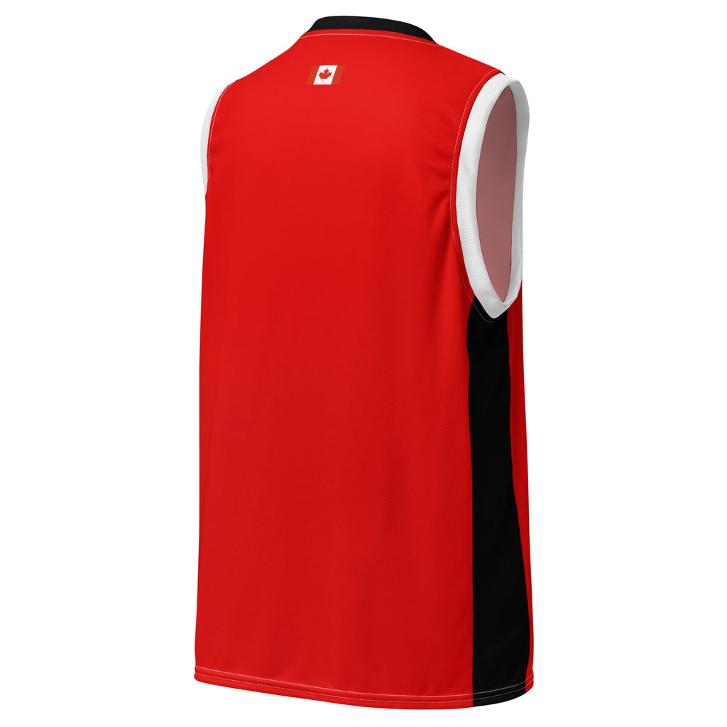 CANADA BASKETBALL JERSRY MOISTURE WICKING MATERIAL