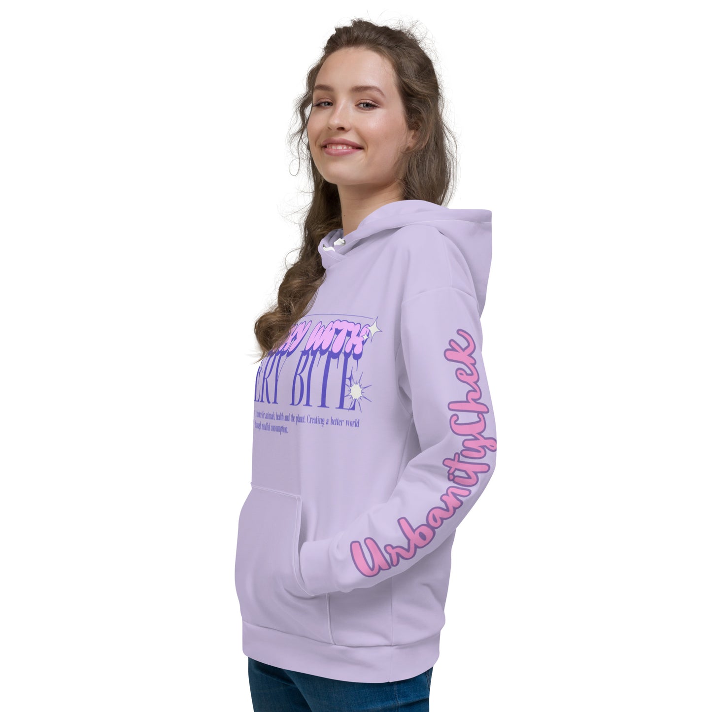 URBANITY CHEK PULLORVER HOODIE FOR WOMEN MY DITE MY PROTEST