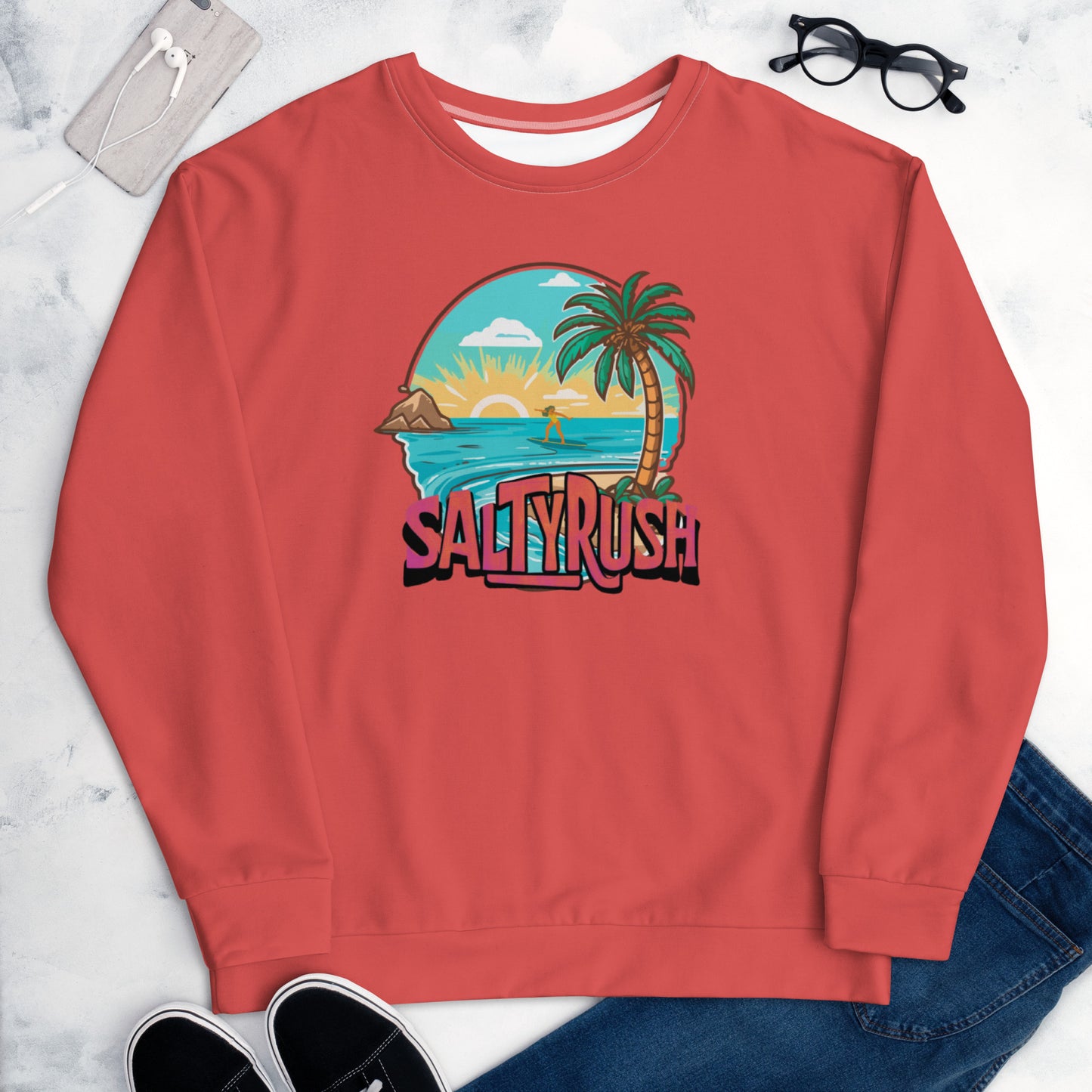 SALTY RUSH CREWNECK SWEATSHIRT FOR WOMEN