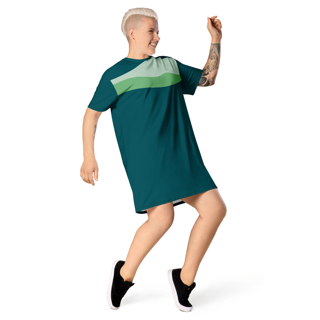 CASUAL SHORT SLEEVE T-SHIRT SUMMER DRESS