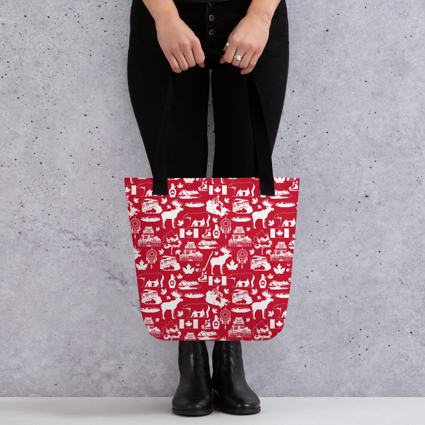 CANADA PATTERN TOTE BAG